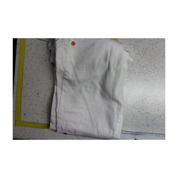 Rachel Roy Womens Frayed Ankle Loose Fit Jeans, White, 27, DM - Picture 2 of 2